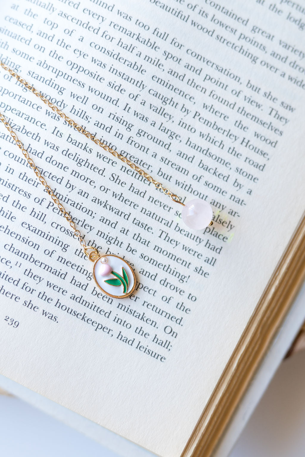 Tulip's Portrait Chain Bookmark