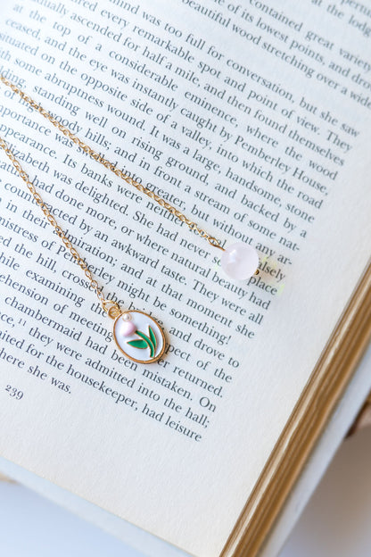 Tulip's Portrait Chain Bookmark