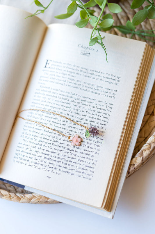 Blackberry Blossom Chain Bookmark