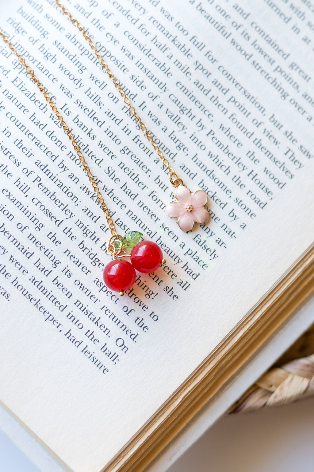 Cherry Blossom Chain Bookmark