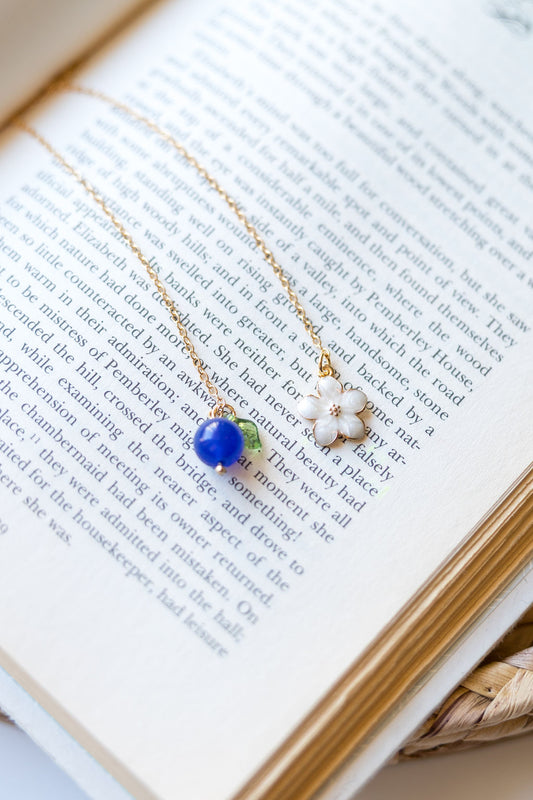 Blueberry Blossom Chain Bookmark