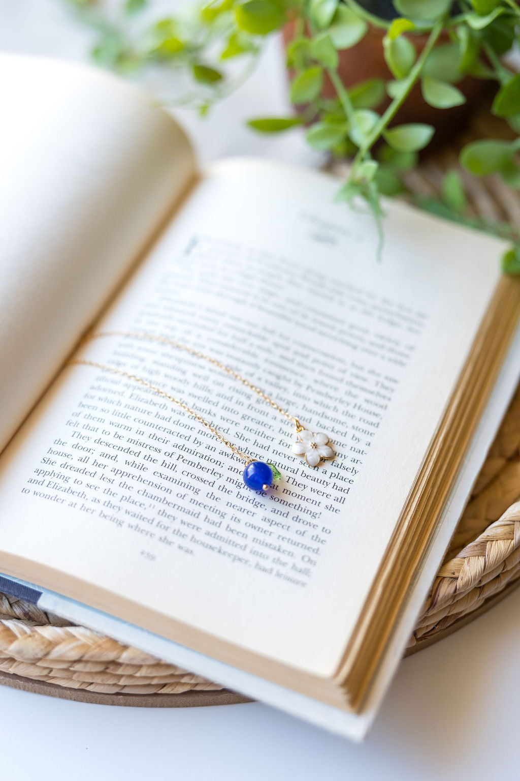 Blueberry Blossom Chain Bookmark