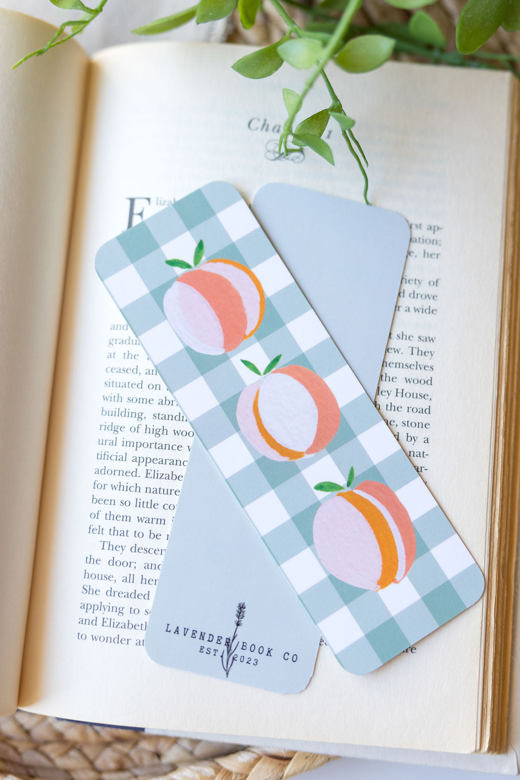 Sweet Peaches Paper Bookmark