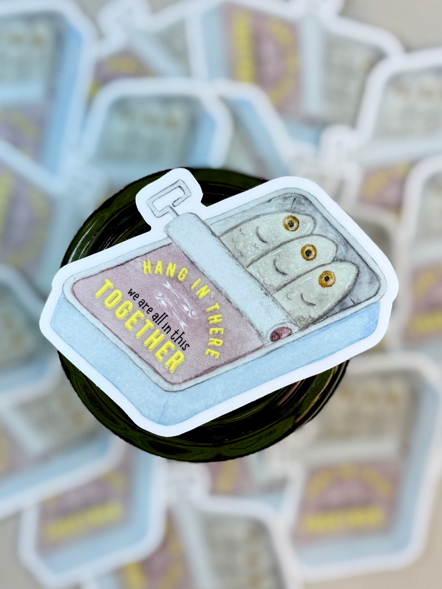 Can Of Sardines Vinyl Sticker