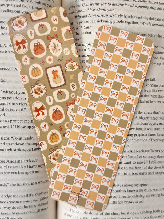 Defective Double-Sided Fall Paper Bookmarks