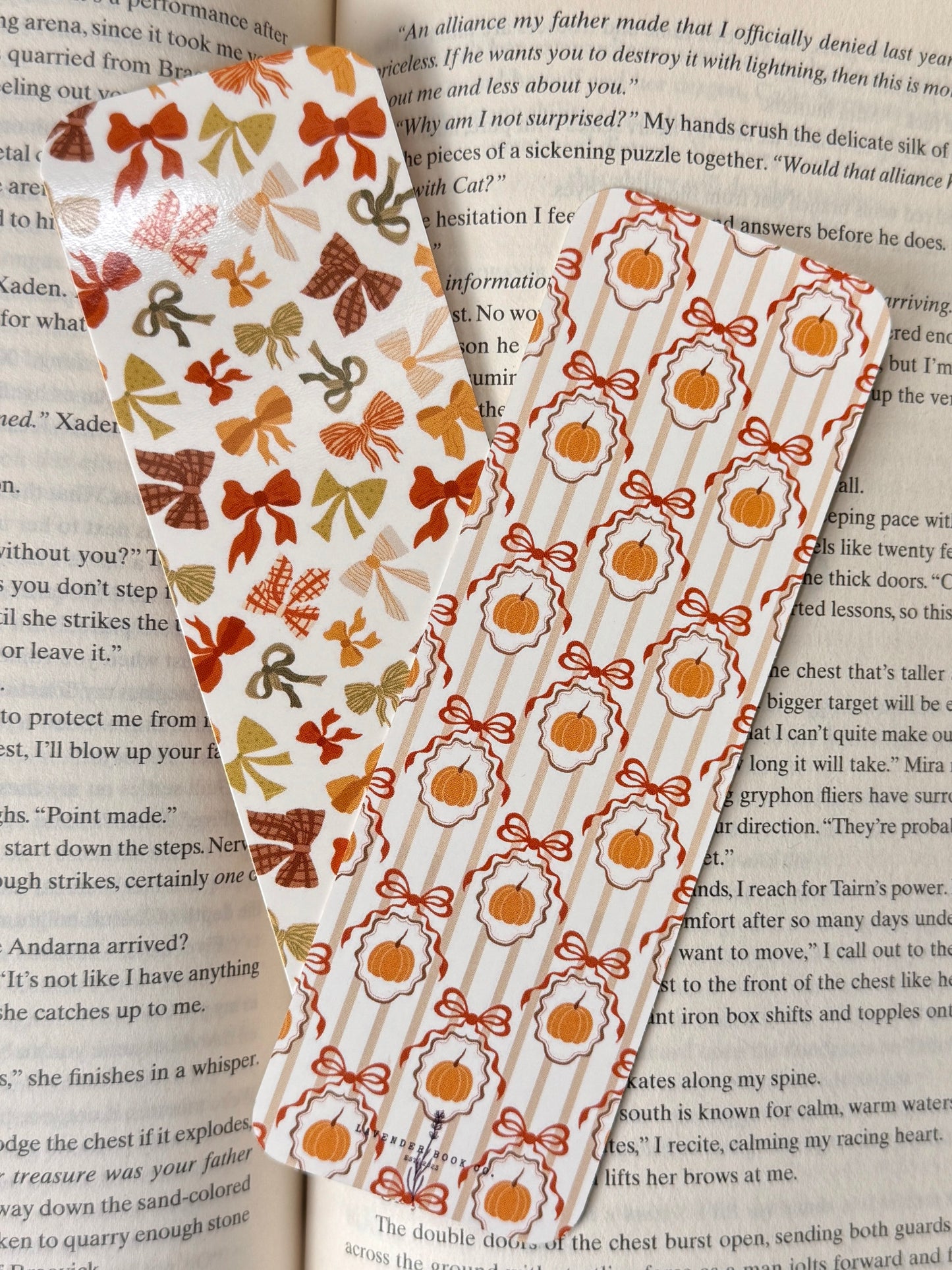 Double-Sided Fall Paper Bookmark