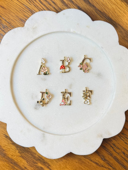 Personalized Initial Tumbler Charm