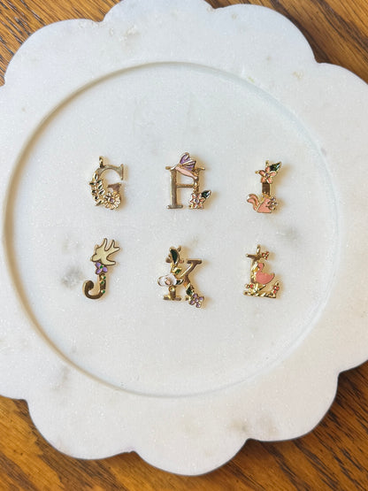 Personalized Initial Tumbler Charm