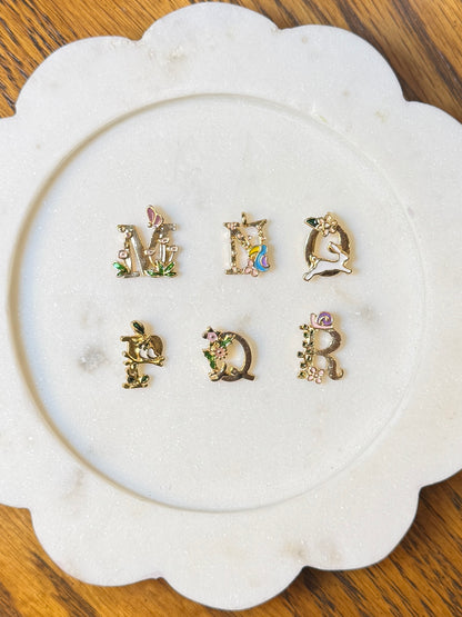 Personalized Initial Tumbler Charm