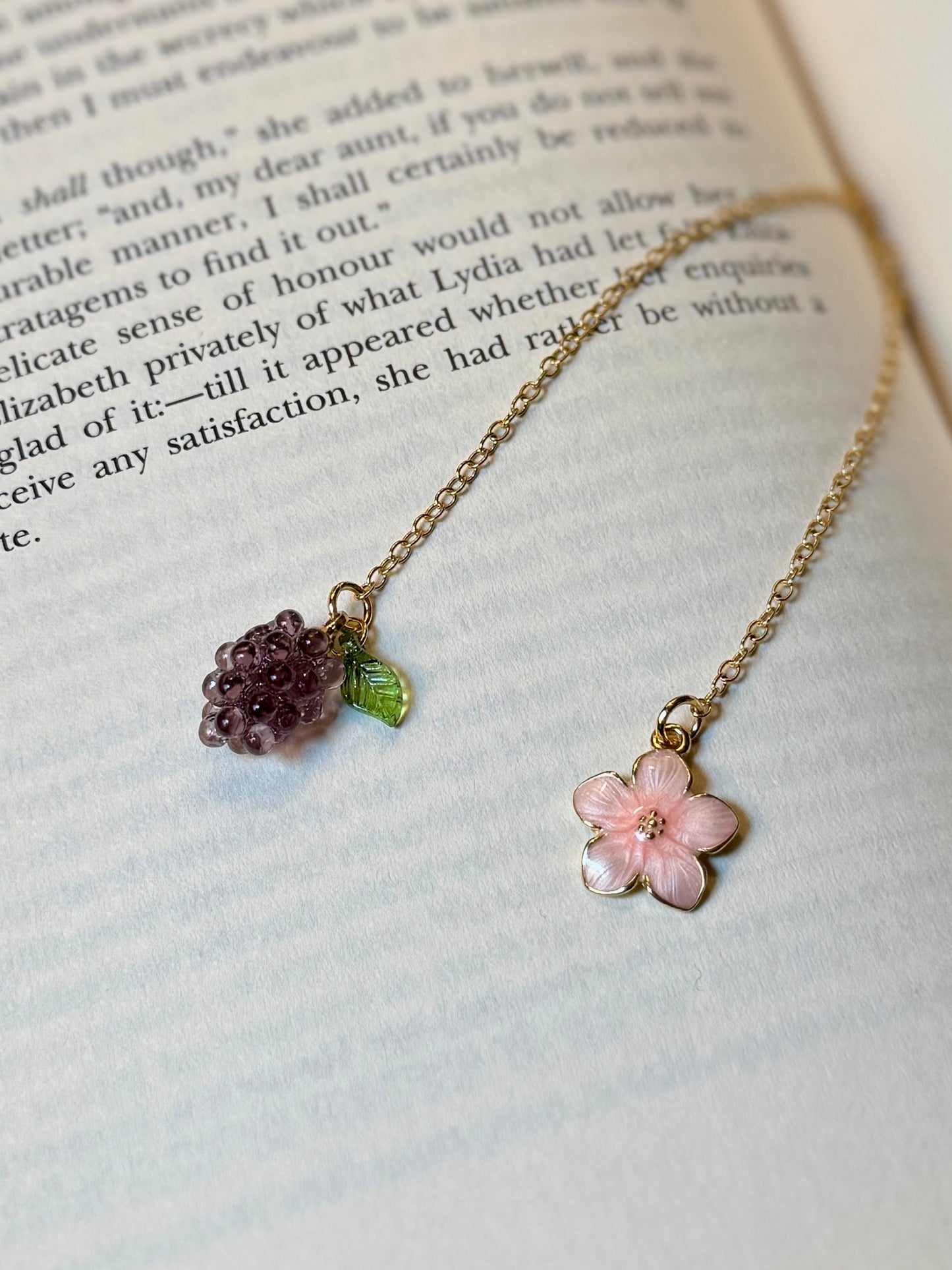 Blackberry Blossom Chain Bookmark