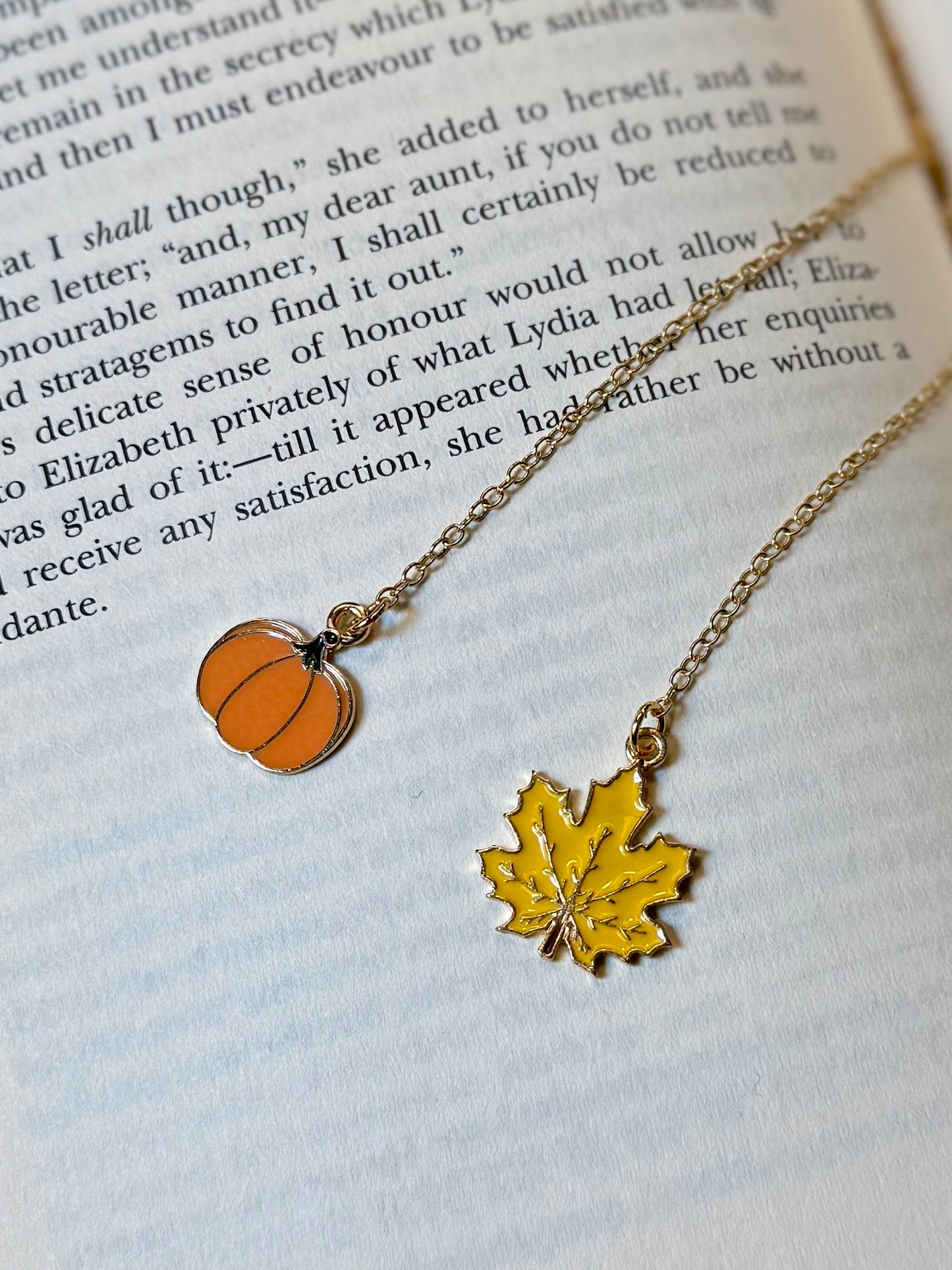Autumn Days Chain Bookmark