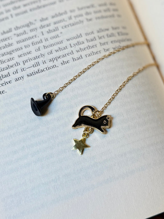 Witch's Cat Chain Bookmark