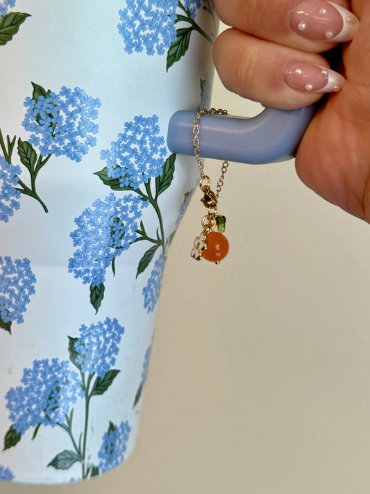 Orange Blossom Tumbler Charm