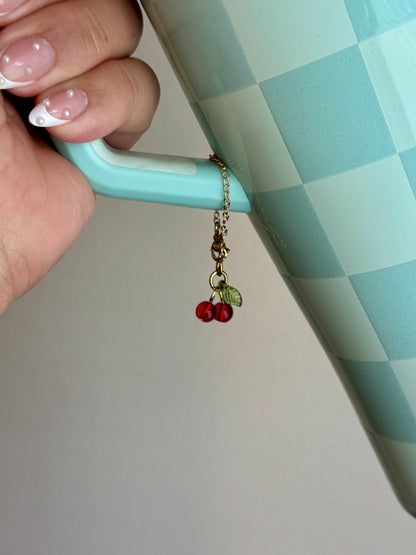 Sweet Cherries Tumbler Charm