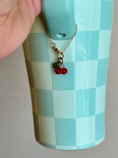 Sweet Cherries Tumbler Charm