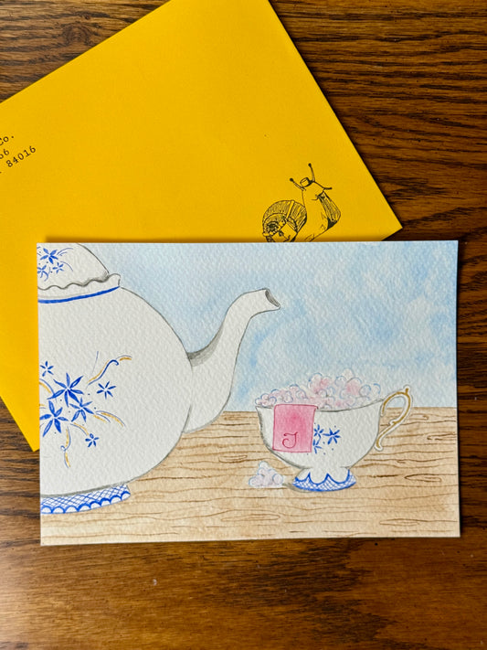 "A Bath For Thumbelina" Original Piece