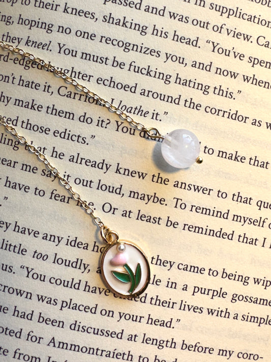 Tulip's Portrait Chain Bookmark