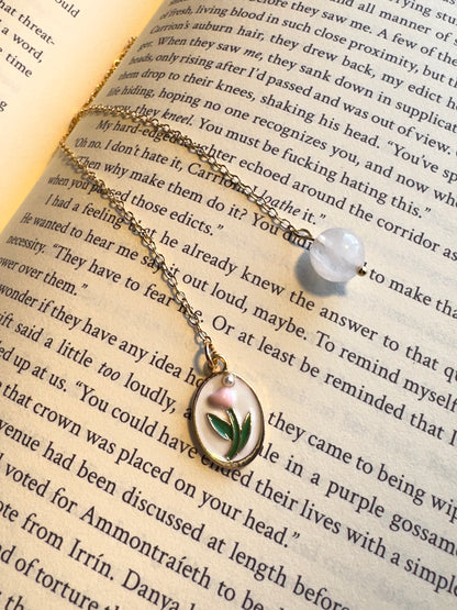 Tulip's Portrait Chain Bookmark