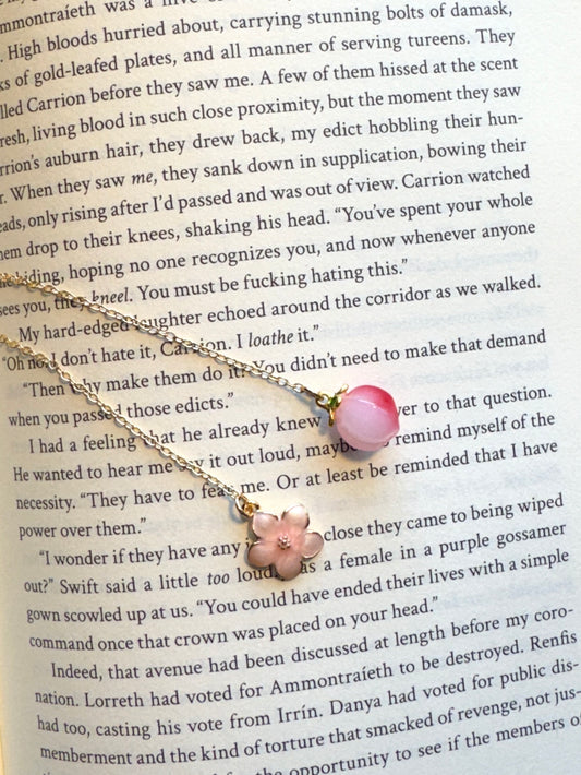 Peach Blossom Chain Bookmark