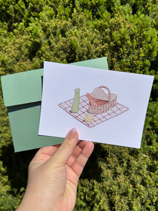 "Day For A Picnic" Art Print/Greeting Card