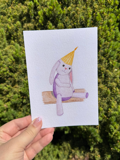 "Vintage Birthday" Art Print/Greeting Card
