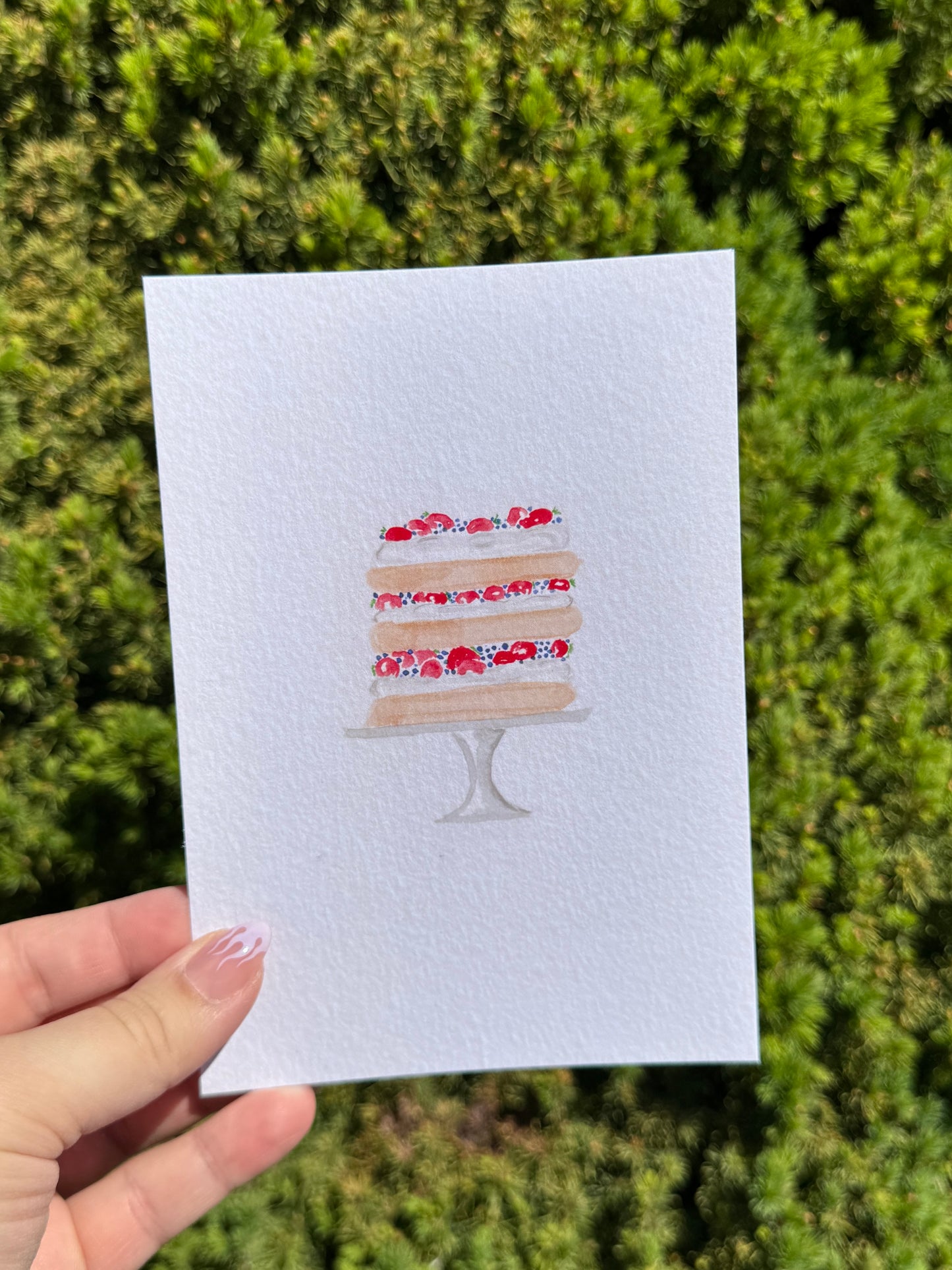 "Berry Cake" Art Print/Greeting Card