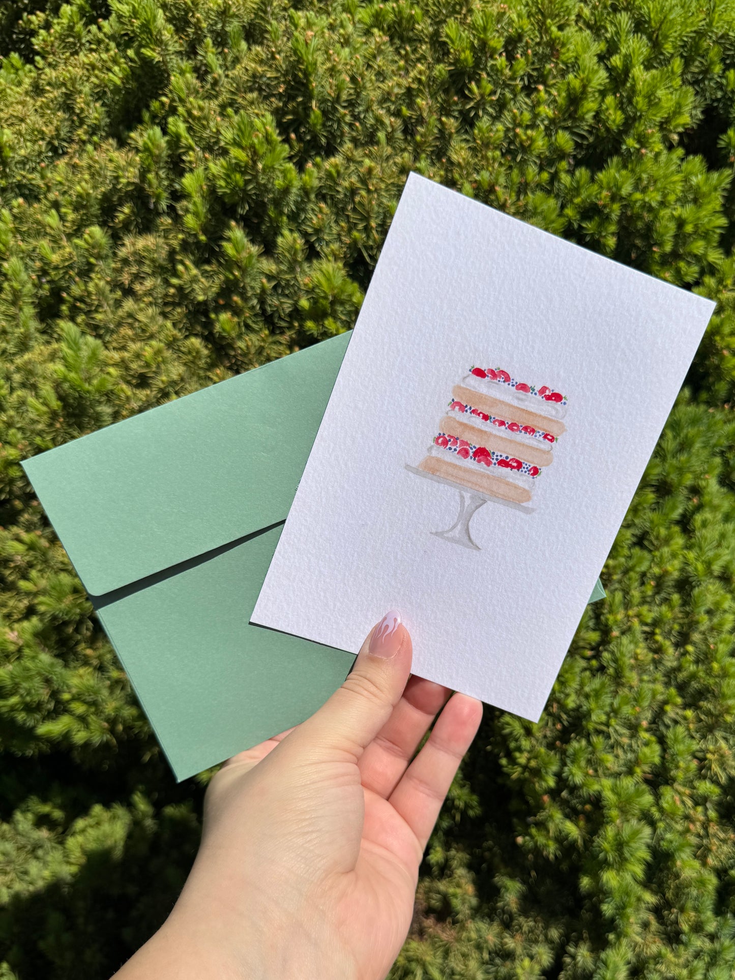 "Berry Cake" Art Print/Greeting Card