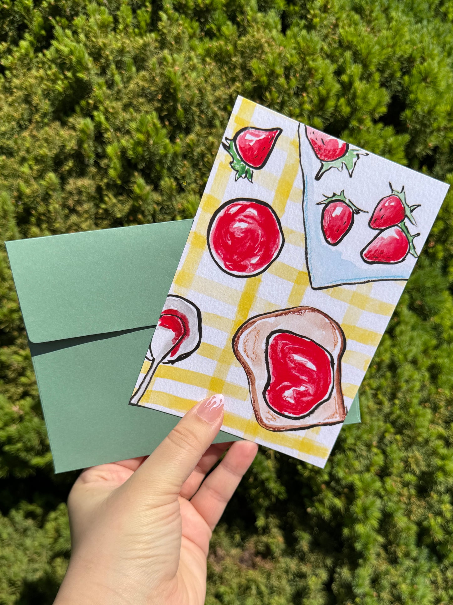 "Strawberry Toast" Art Print/Greeting Card