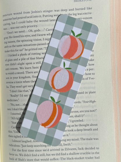 Sweet Peaches Paper Bookmark