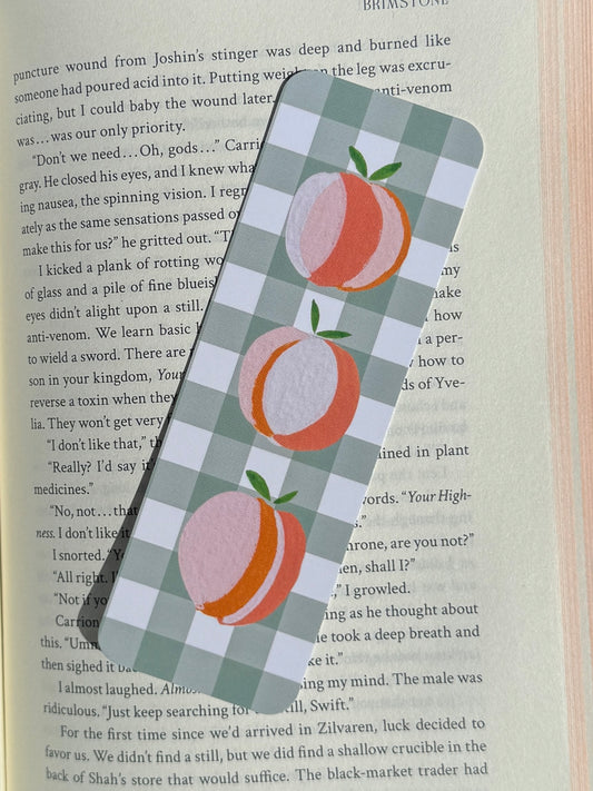 Sweet Peaches Paper Bookmark