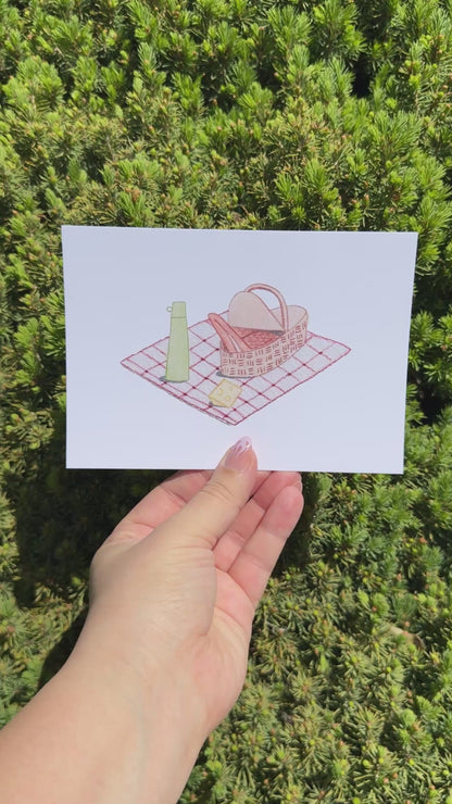 "Day For A Picnic" Art Print/Greeting Card