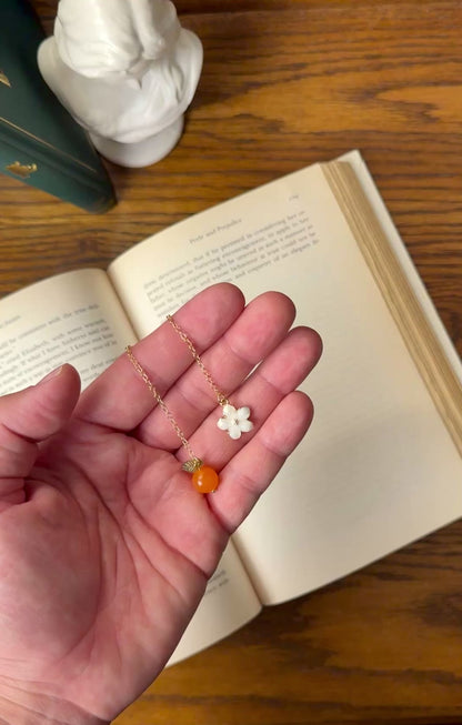 Orange Blossom Chain Bookmarks