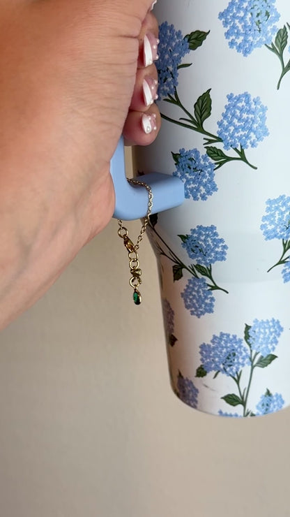 Personalized Birth Stone Tumbler Charm