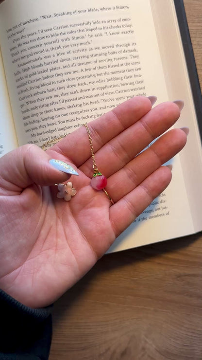 Peach Blossom Chain Bookmark