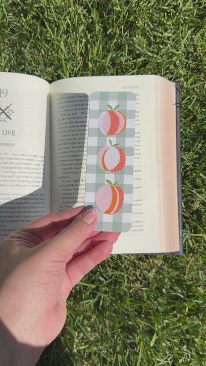 Sweet Peaches Paper Bookmark