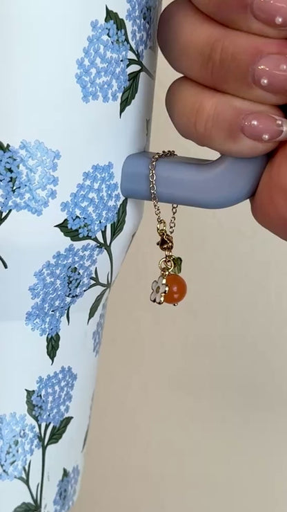Orange Blossom Tumbler Charm